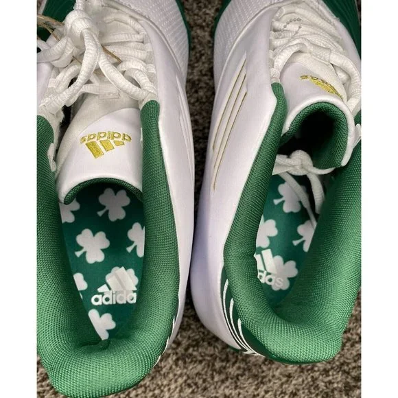 Adidas T-Mac LeBron James HS White Green Gold Irish FW3663 Men's